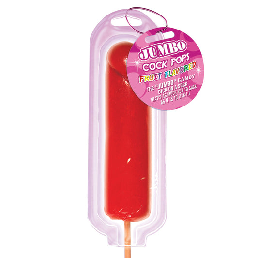 Jumbo Cock Lollipop - Strawberry