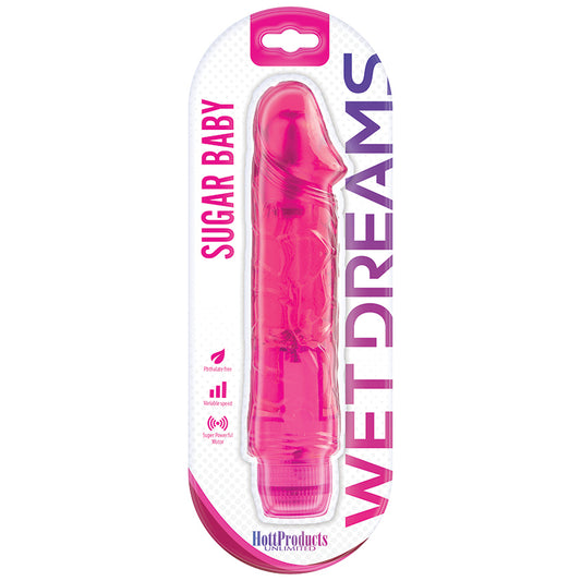Wet Dreams Sugar Baby Vibrator - Pink Passion 6.5"