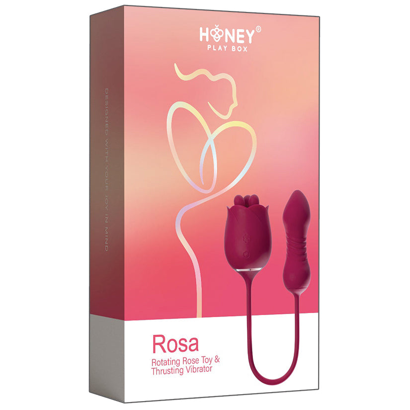 Honey Play Box Rosa - Rotating Rose Toy and Thrusting Vibrator