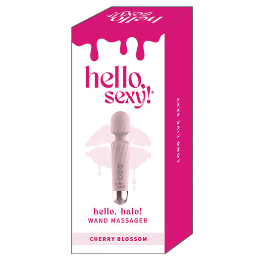 Hello Sexy Hello Halo Wand Massager - Cherry Blossom