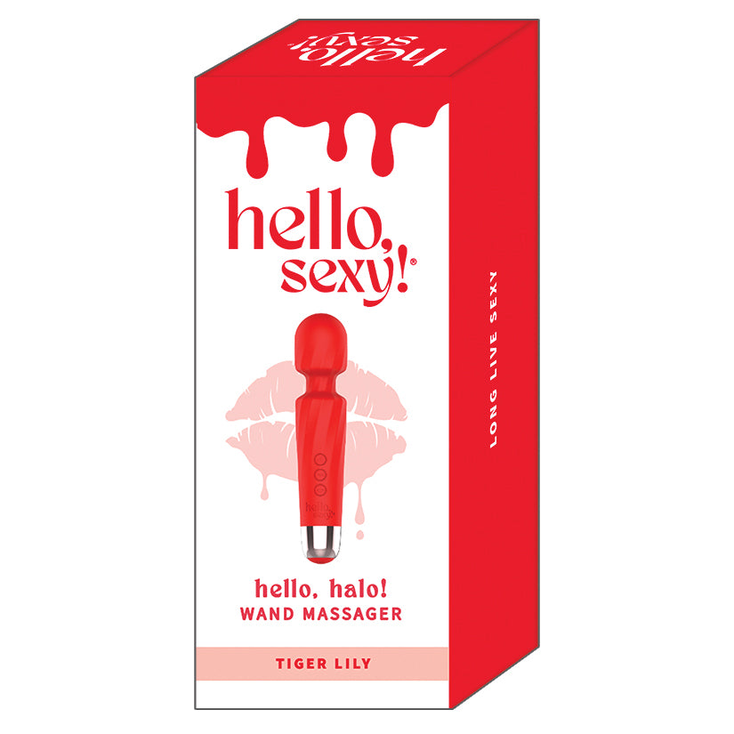 Hello Sexy Hello Halo Wand Massager - Tiger Lily