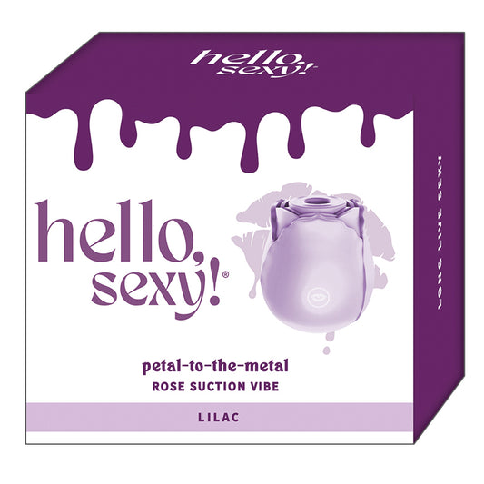 Hello Sexy Petal To The Metal Rose Suction Vibe - Lilac