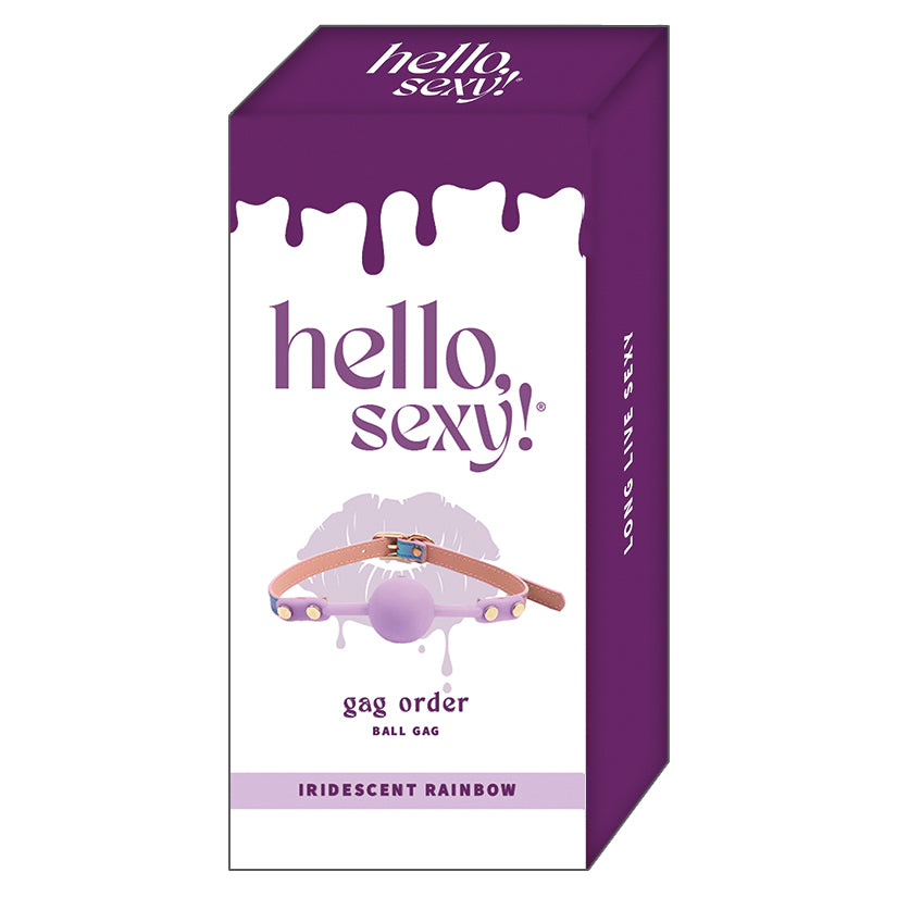 Hello Sexy Gag Order Ball Gag - Lilac