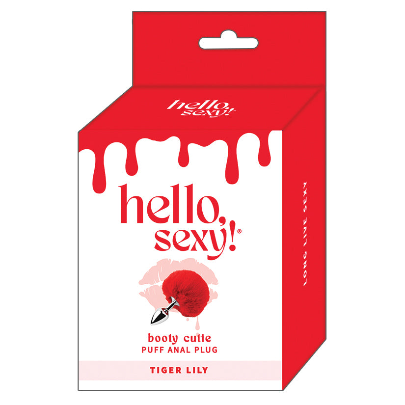 Hello Sexy Booty Cutie Puff Anal Plug - Tiger Lily