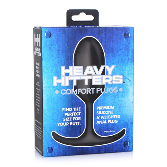 Heavy Hitters Premium Silicone Weighted Anal Plug - Large