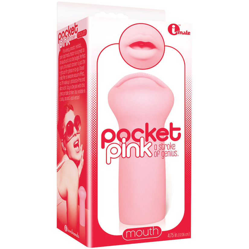 Icon Brands - Pocket Pink Mini Masturbator - Mouth