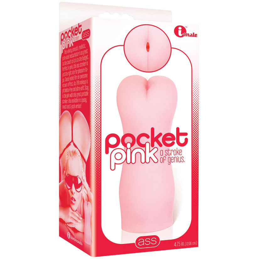 Icon Brands - Pocket Pink Mini Masturbator - Ass