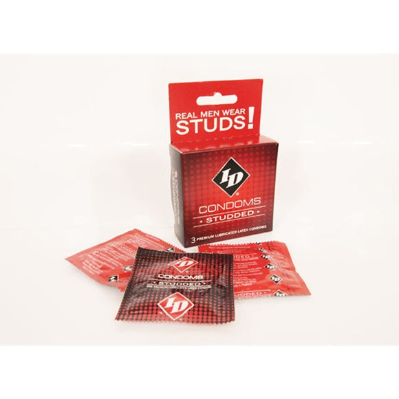 ID Studded Condoms - 3 Pack
