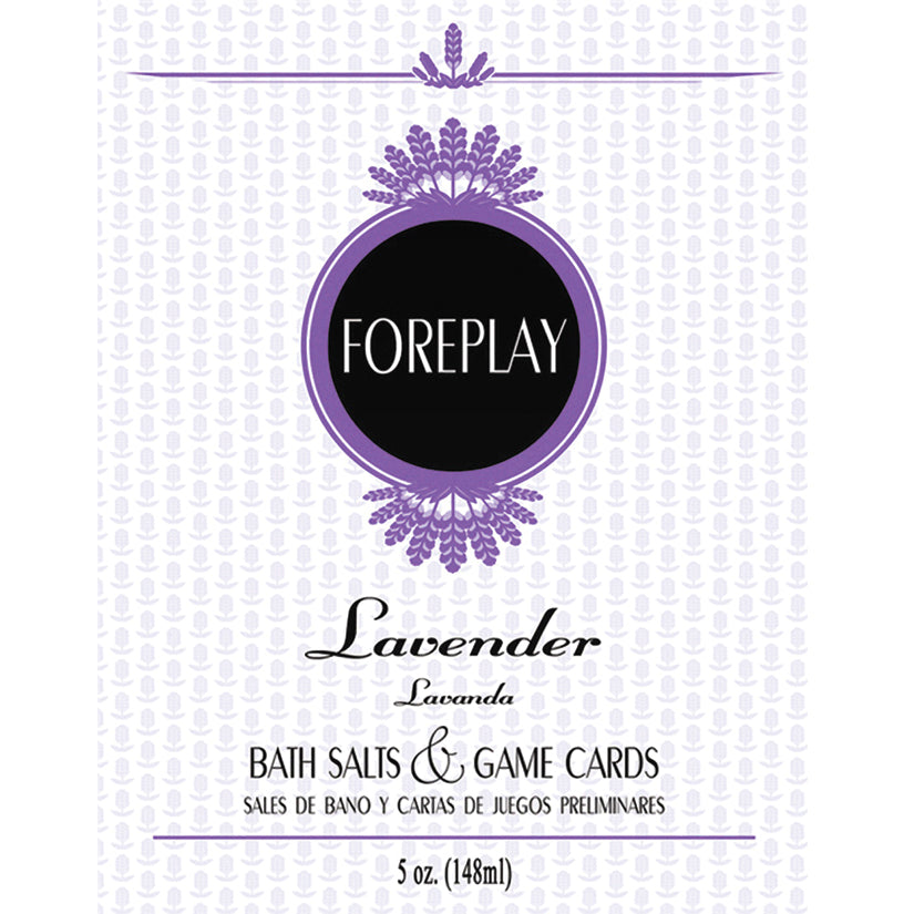Bath Salts & Game Cards Foreplay - Lavender 5oz