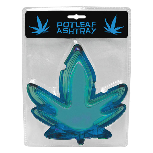 Pot Leaf Ashtray - Blue