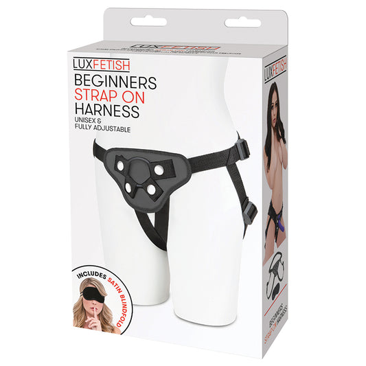 Lux Fetish Beginners Strap-On Harness - Black