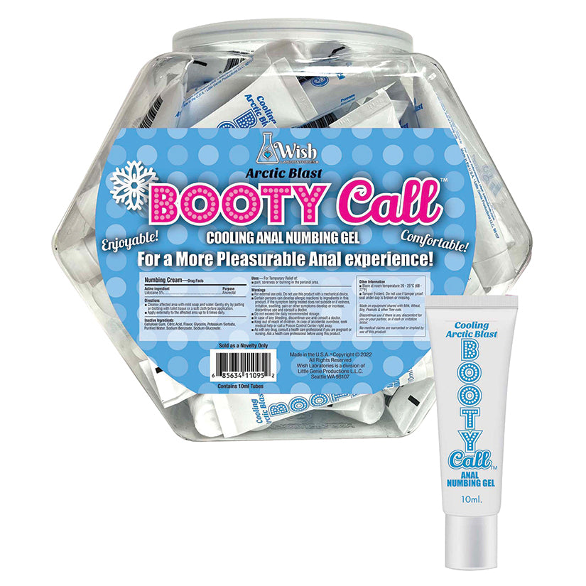 Booty Call Anal Numbing Gel - Arctic Blast 10ml (65 Pack)