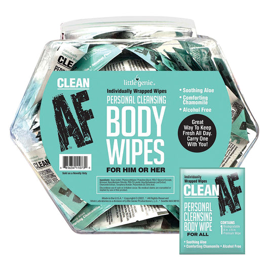 Clean AF Personal Cleansing Wipes (96 Pack)