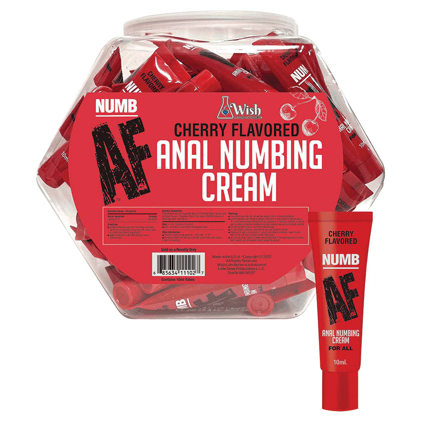 Numb AF Anal Numbing Gel - Cherry 10ml (65 Pack)