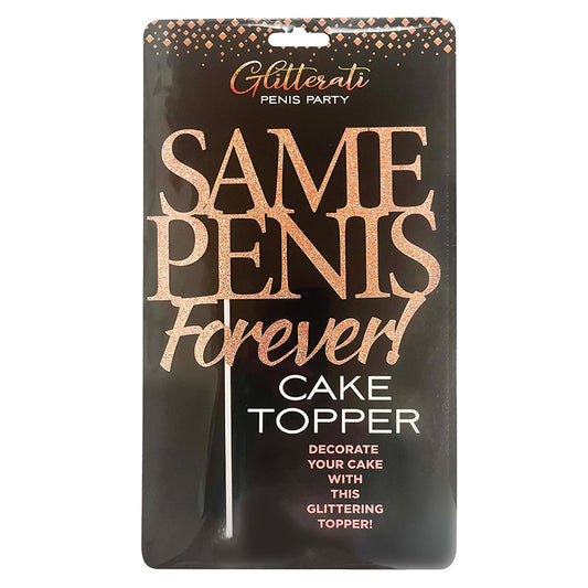 Glitterati Same Penis Forever Cake Topper