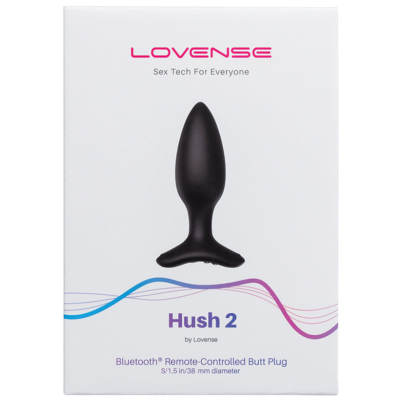 Lovense Hush 2 Remote Control Butt Plug - 1.5 Inch