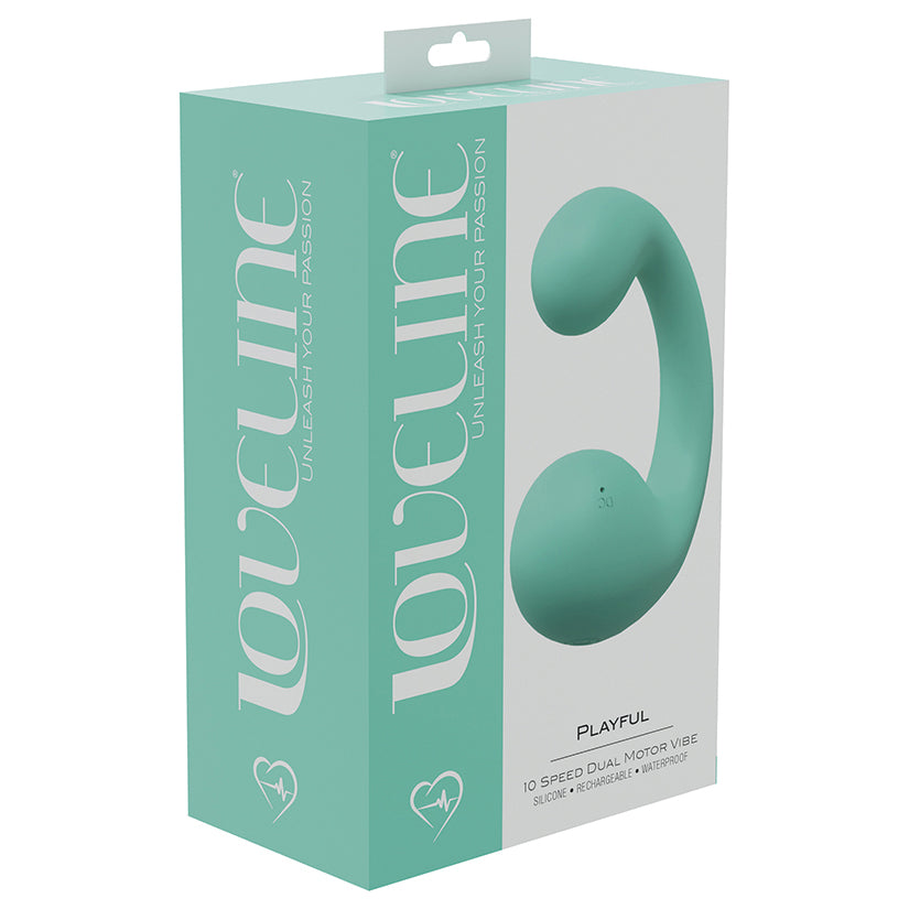 Loveline Playful 10 Speed Dual Motor Vibe - Green