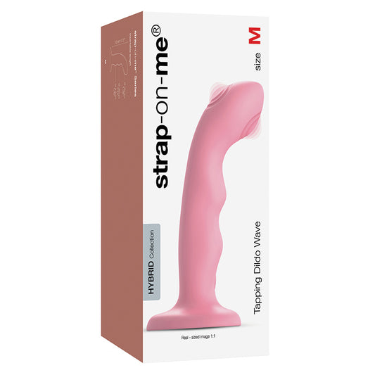 Strap On Me Tapping Dildo Wave - Coral Pink