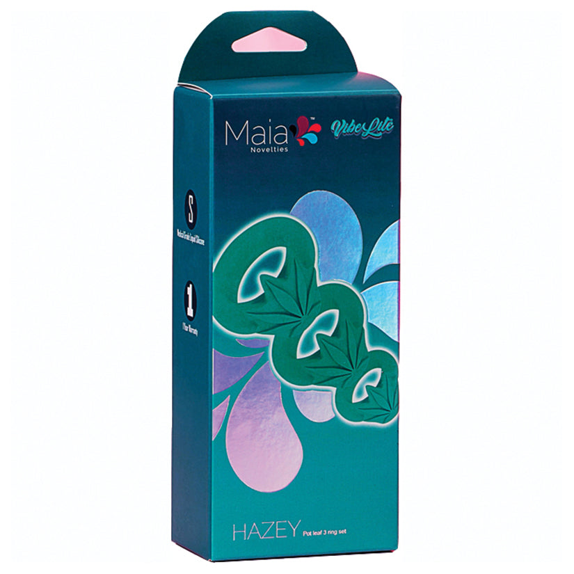 Maia-VIBELITE-HAZEY-Hemp-Leaf-3-Piece-Liquid-Silicone-Cock-Ring-Set