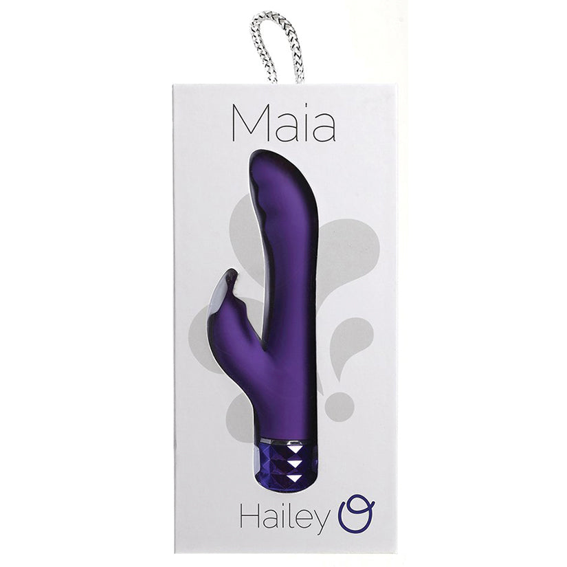 Maia-HAILEY-Crystal-Gems-Rechargeable-Silicone-10-Function-G-Spot-Vibrator-Neon-Purple-6