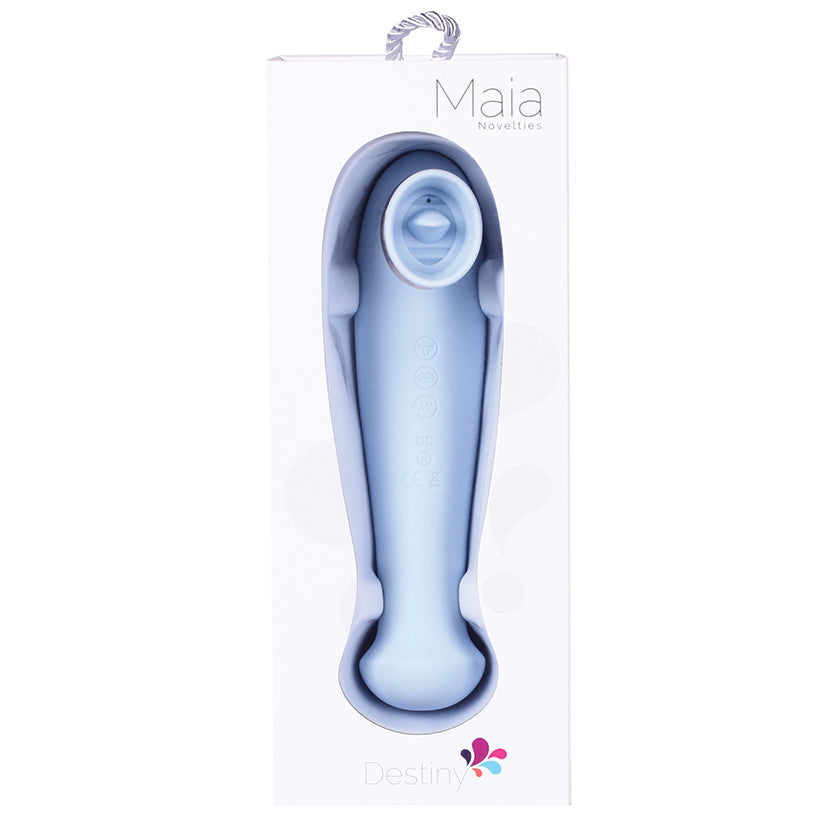 Maia-DESTINY-15-Function-Rechargeable-Suction-+-Vibration-+-3-Motors-Blue