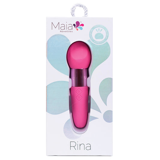 Maia RINA Rechargeable Dual Motor Silicone 15-Function Vibrator - Pink