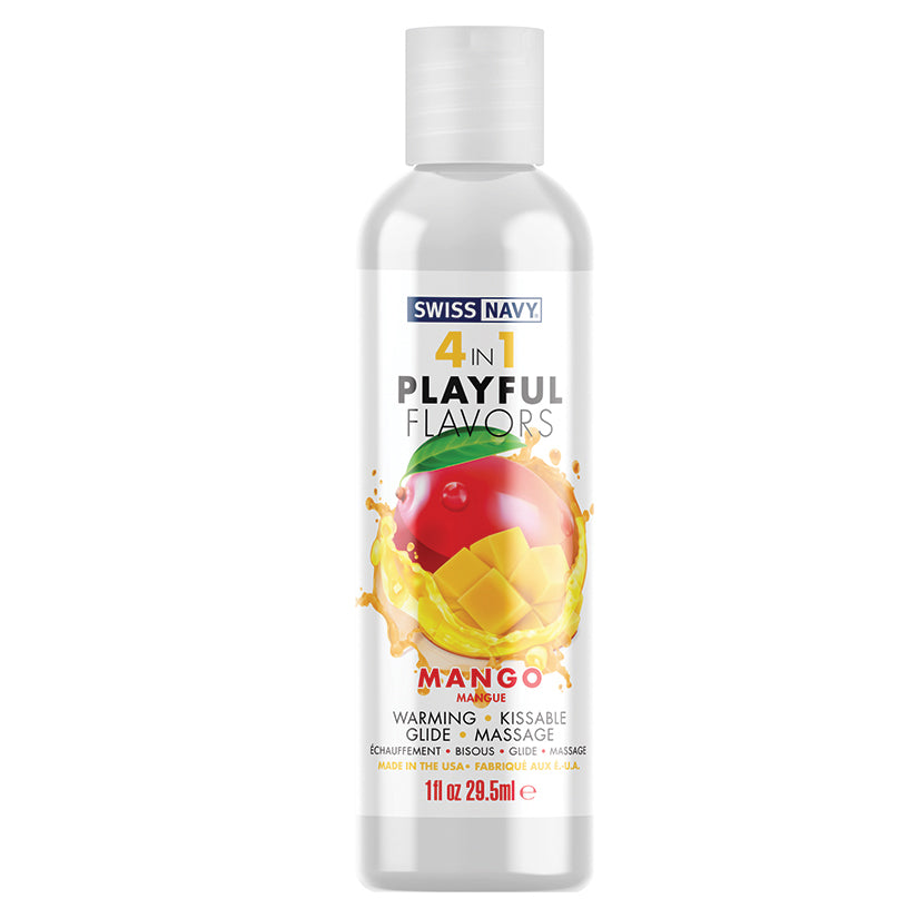 Swiss Navy 4 In 1 Playful Flavors - Mango 1oz