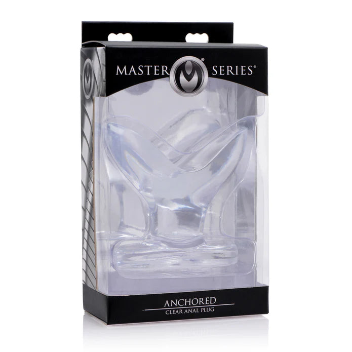 Master Series Anchored Clear Anal Plug