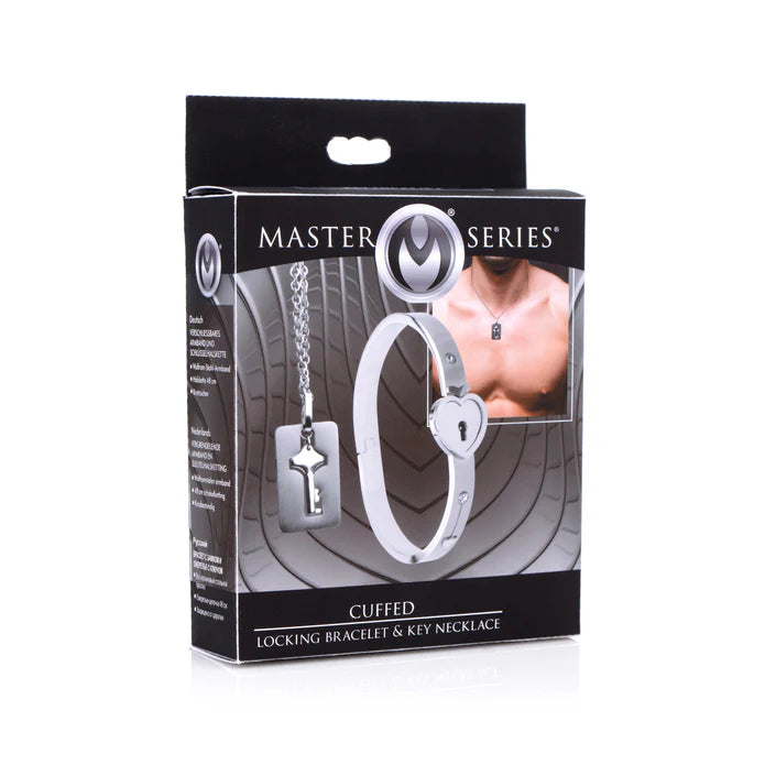 Master Series Cuffed Locking Bracelet and Key Necklace