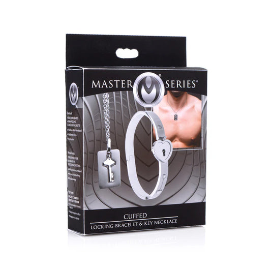 Master Series Cuffed Locking Bracelet and Key Necklace