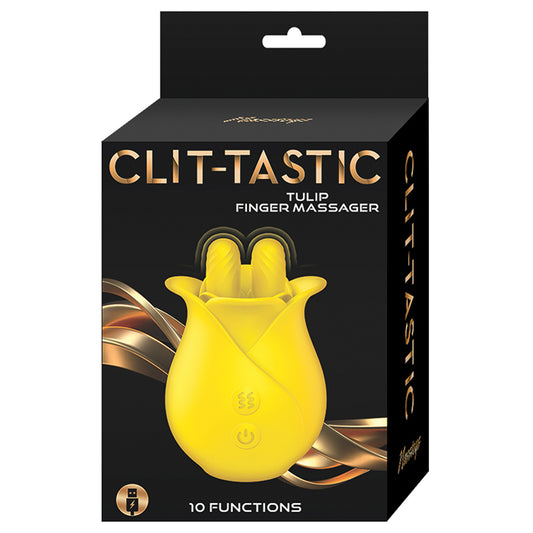 Clit-Tastic Tulip Finger Massager - Yellow