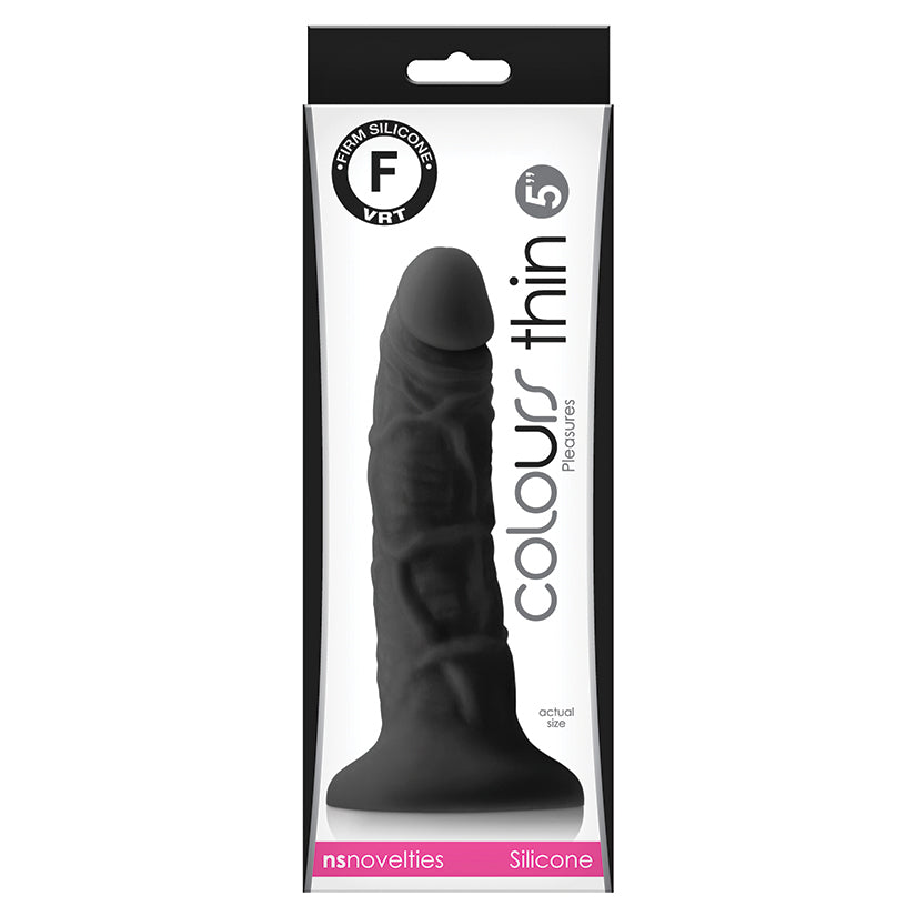Colours-Pleasures-Thin-Dildo-Black-5