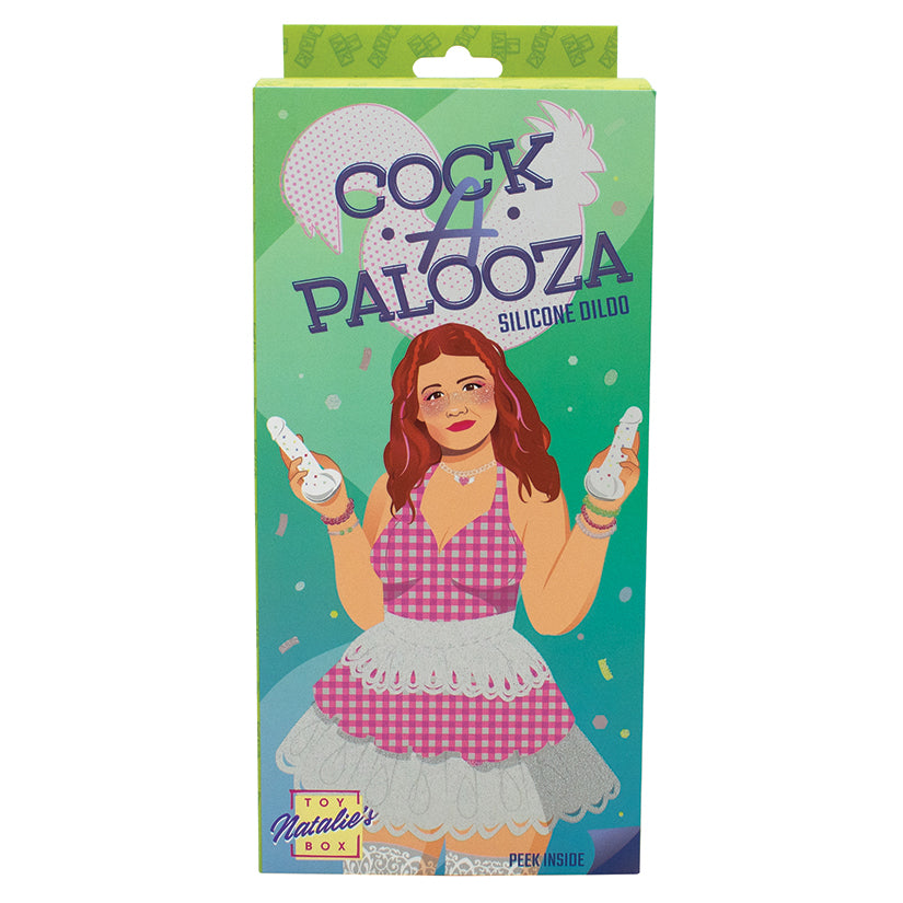 Natalie's Toy Box Cock-A-Palooza Confetti Silicone Suction Dildo