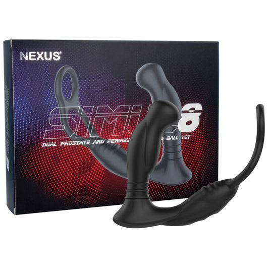 Nexus SIMUL8 Prostate Edition Vibrating Prostate Massager with Cock and Ball Ring