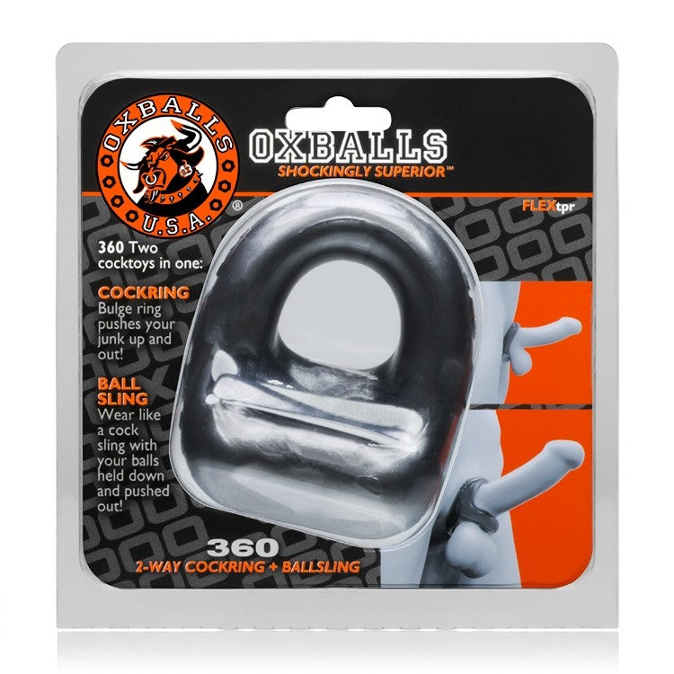 Oxballs 360 Cock Ring & Ball Sling - Steel