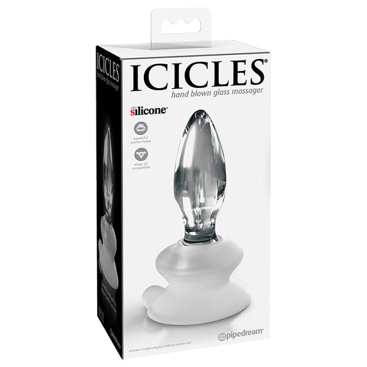 Icicles-No-91-Hand-Blown-Glass-Massager-Clear