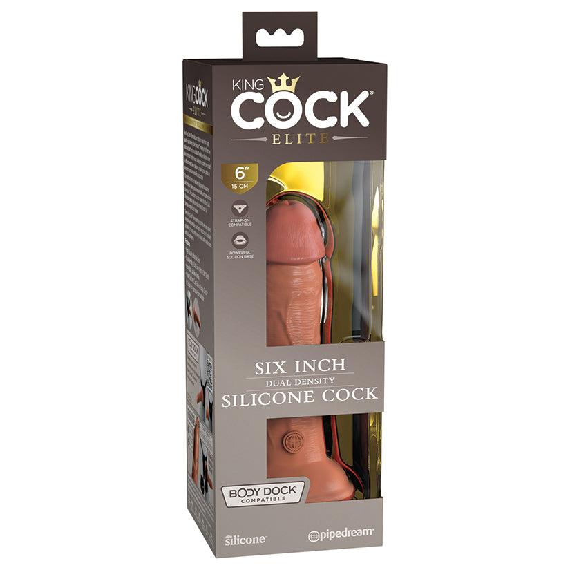 King-Cock-Elite-6-Silicone-Dual-Density-Cock-Tan
