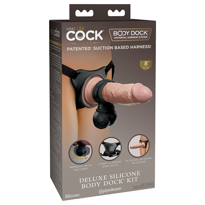 King-Cock-Elite-Deluxe-Silicone-Body-Dock-Kit-Light
