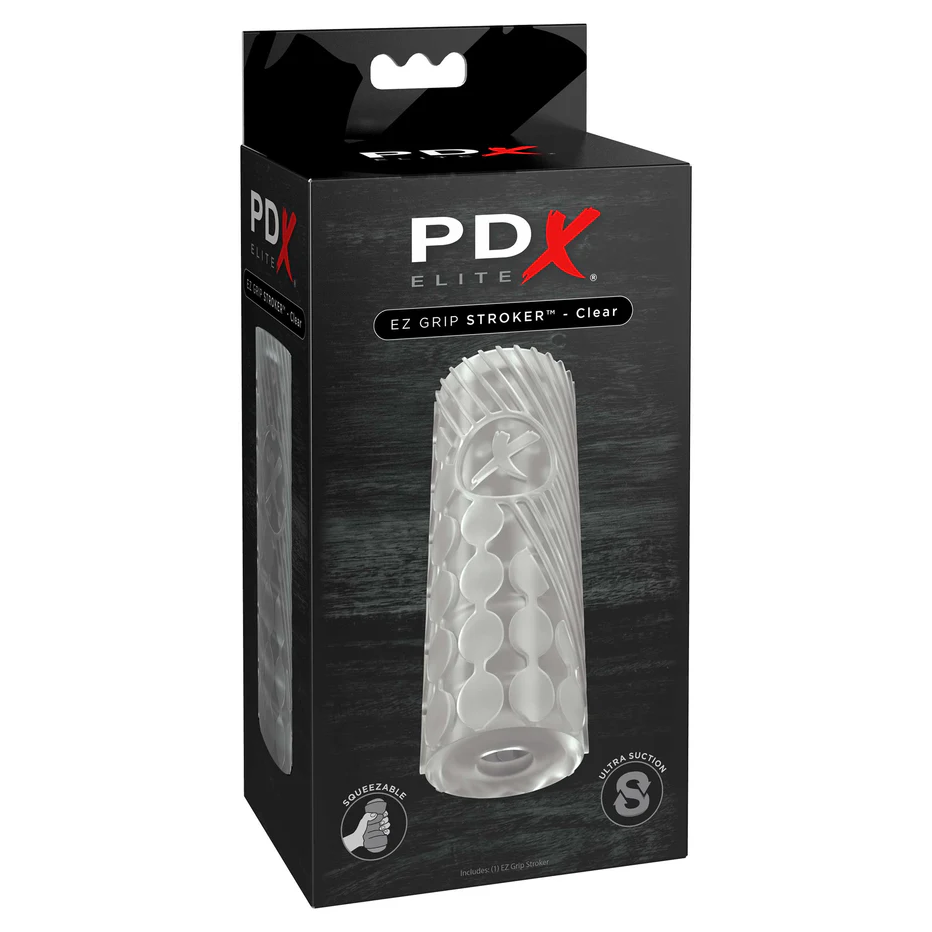 PDX Elite EZ Grip Stroker - Clear