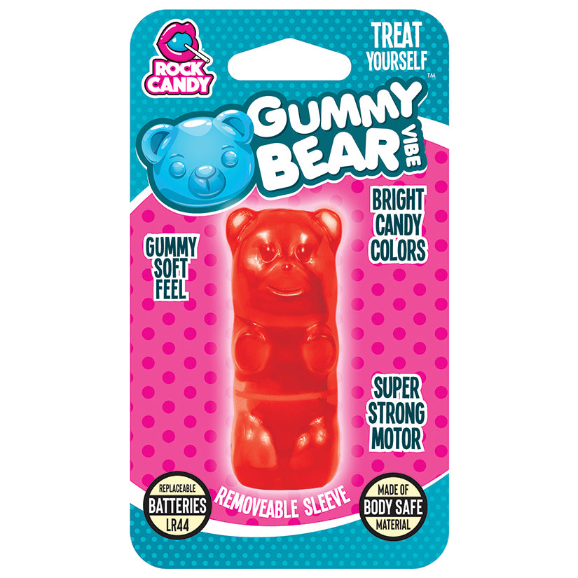 Rock Candy Gummy Bear Vibe Bullet - Red