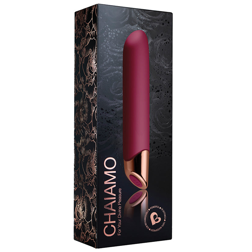 Rocks Off Chaiamo Classic Vibrator - Burgundy