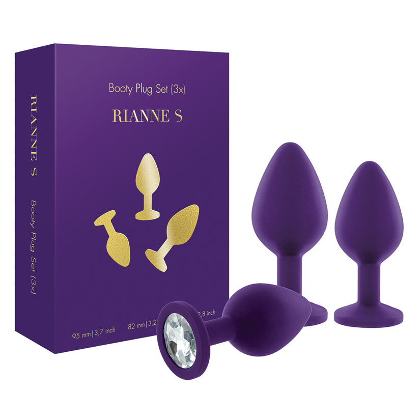 RIANNE S Booty Plug Set - 3x Purple