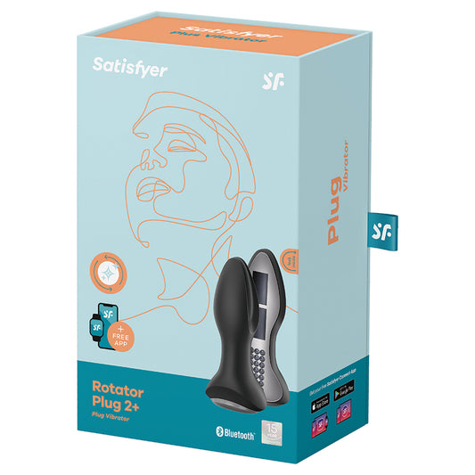 Satisfyer Rotator Plug 2+ Connect App - Black