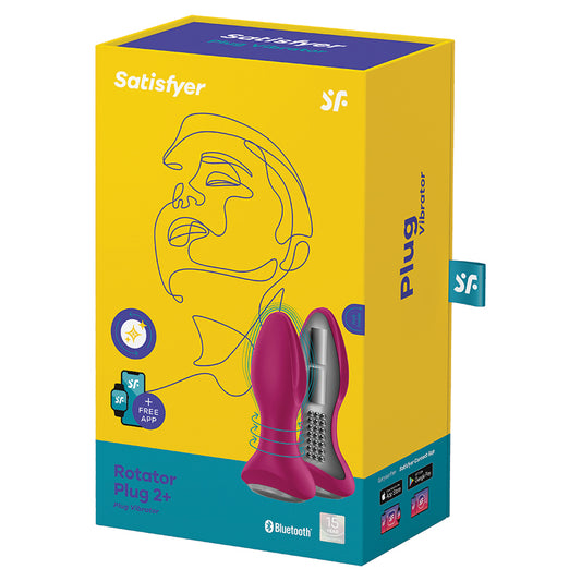 Satisfyer Rotator Plug 2+ Connect App - Fuschia
