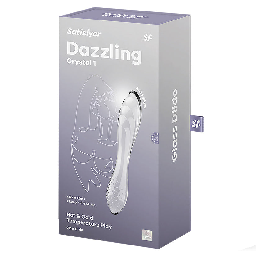 Satisfyer Dazzling Crystal Glass Dildo - Clear