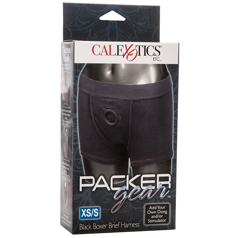 Packer-Gear-Boxer-Brief-Harness-Black-XS-S
