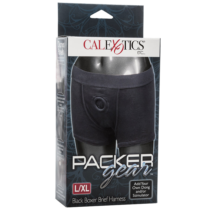 Packer-Gear-Boxer-Brief-Harness-Black-L-XL