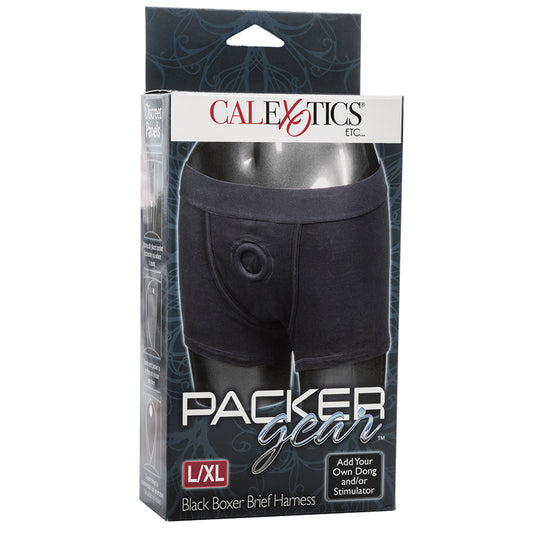 Packer-Gear-Boxer-Brief-Harness-Black-L-XL