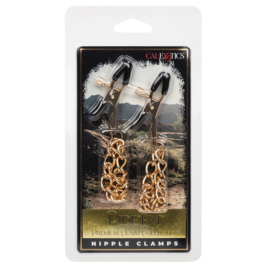 Ride 'Em Premium Denim Collection Nipple Clamps