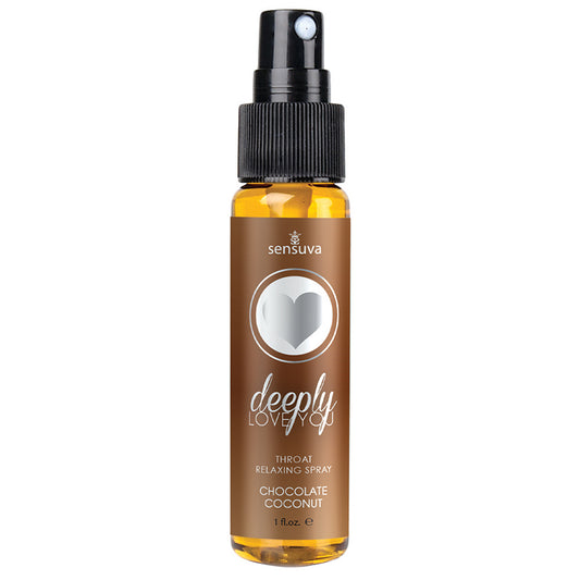 Sensuva Deeply Love You Throat Relaxing Spray - Chocolate Coconut 1oz
